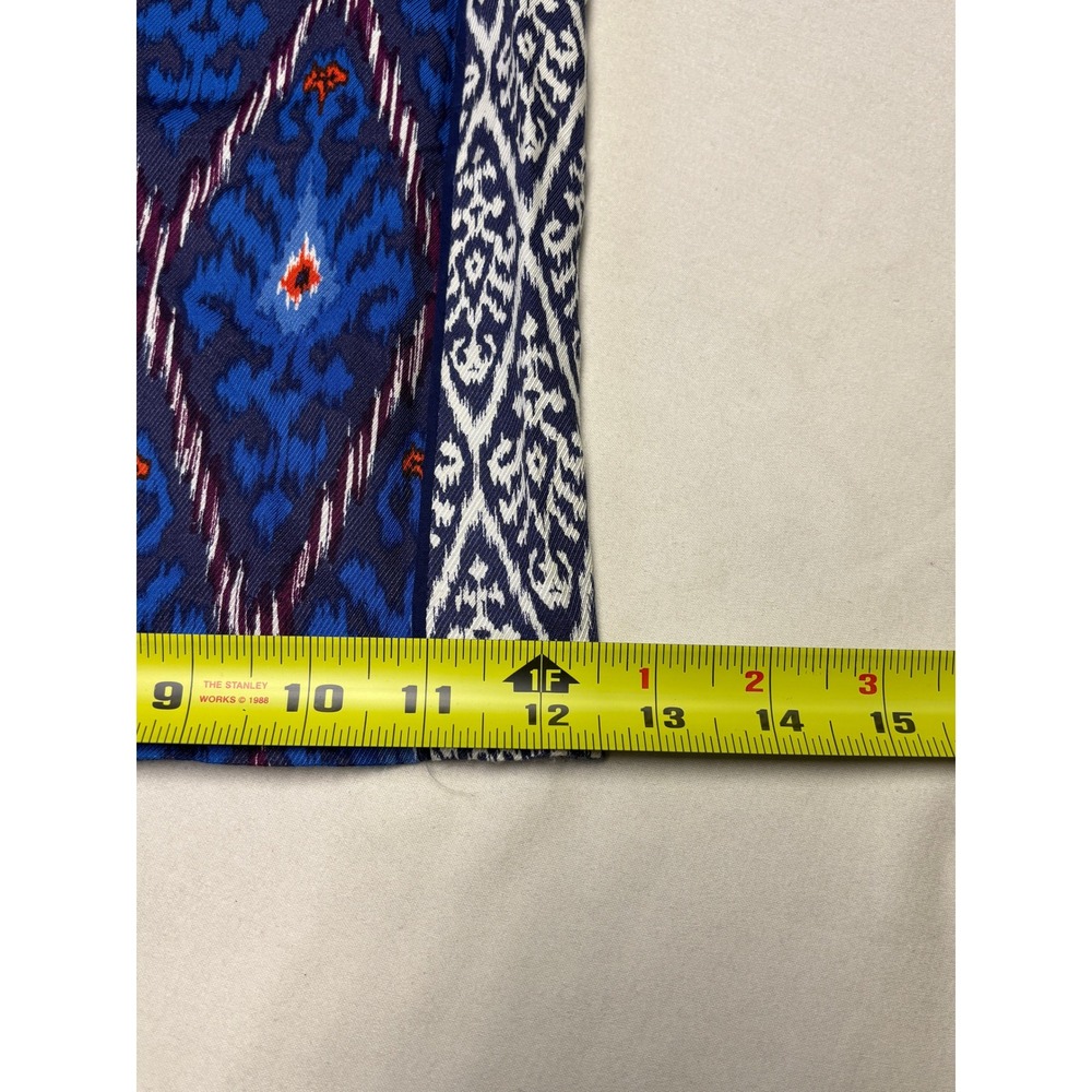 Anthropologie‎ Blue Ikat Print Wide Leg Pants Viscose Boho Trousers S W28 L28 - Picture 13 of 13